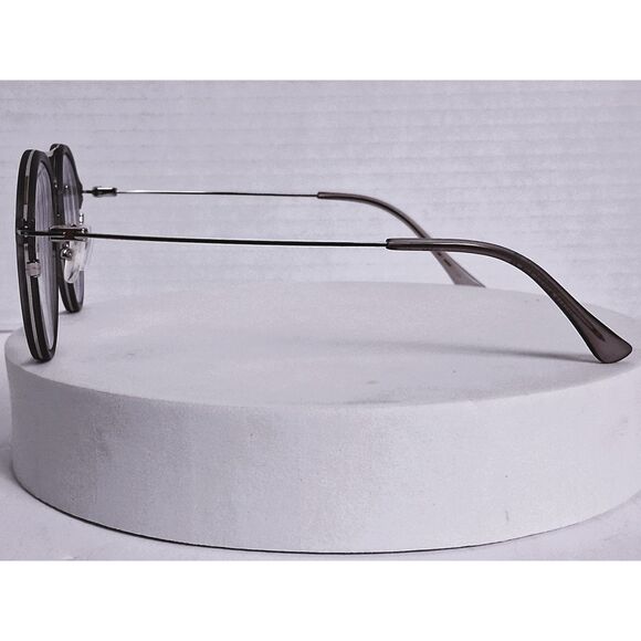 Firmoo S7227X 49-21-143 C5 Gray Crystal Full Frame Round Eyeglasses Frames - Picture 8 of 15